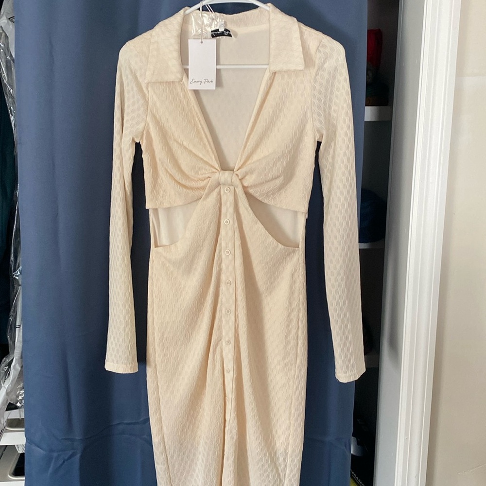 Never been worn! Cream color dress purchased from These Three boutique